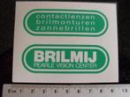 sticker brilmij pearle vision center logo brilmonturen, Verzenden, Zo goed als nieuw, Bedrijf of Vereniging