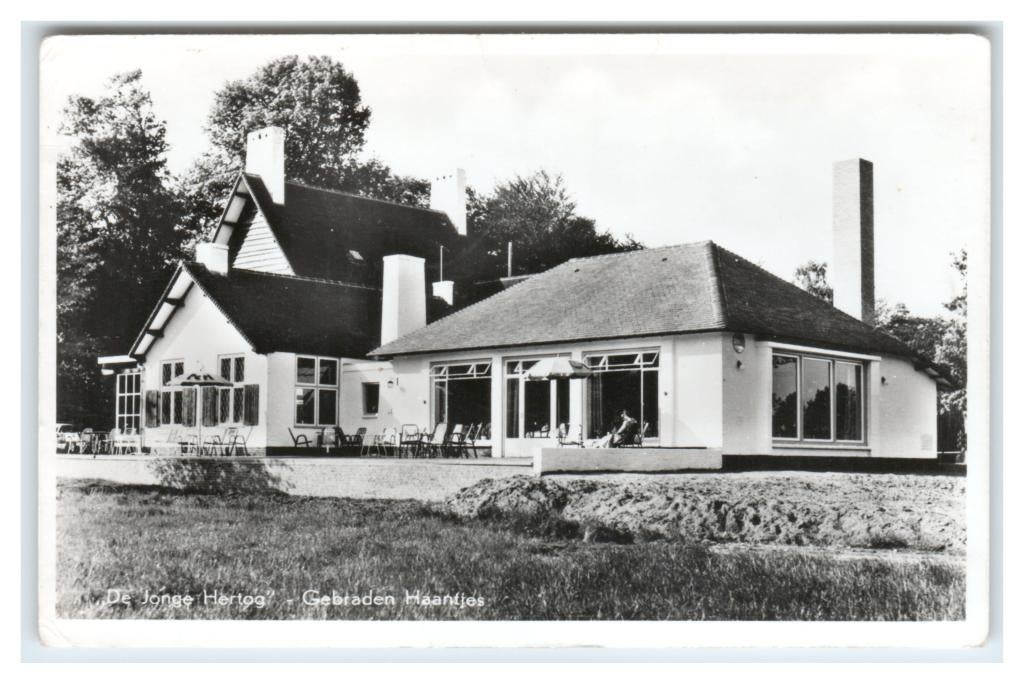 Oisterwijk, Café-Restaurant "De Jonge Hertog", Verzenden, 1960 tot 1980, Ongelopen, Noord-Brabant