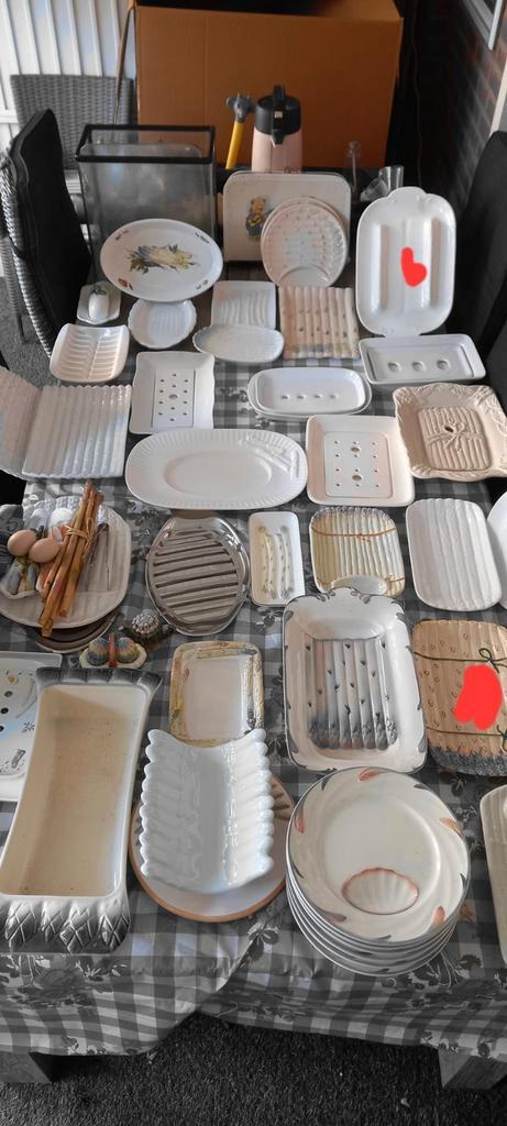 Mooie partij aspergeschalen, Antiek en Kunst, Antiek | Servies compleet, Ophalen of Verzenden