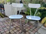 vintage formica stoelen 2 x, Huis en Inrichting, Stoelen, Ophalen, Overige materialen, Gebruikt, Twee