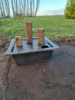Waterbak met graniet zuilen, Tuin en Terras, Waterpartijen en Fonteinen, Ophalen, Zo goed als nieuw, Waterornament