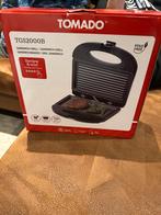 Tomado Tosti-ijzer TGS2000B zwart, Ophalen, Uitneembare platen, Nieuw