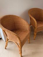 Set Rotan / Rieten stoelen, Ophalen, Gebruikt, Twee, Bruin