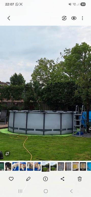 bestway 427x122 ,incl zoutwaterpomp en zandfilter beschikbaar voor biedingen