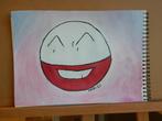 Kunst Tekening “Pokemon Electrode” MEdO, Acrylverf., Ophalen