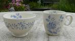 Royal Boch Fleurs Bleu Kommen + Jumbo - en Senseo mokken, Huis en Inrichting, Keuken | Servies, Nieuw, Ophalen of Verzenden, Kom(men)