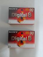 2x Sony digital8 bandje, 20x of meer, Ophalen of Verzenden, Band, Disc of Geheugen, Sony