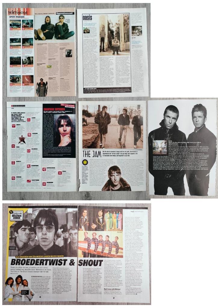 Oasis magazine / tijdschrift artikelen clippings 7 pagina’s, Verzamelen, Muziek, Artiesten en Beroemdheden, Zo goed als nieuw