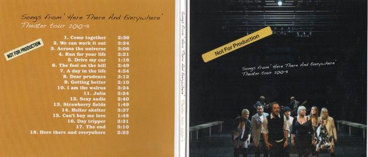 (BEATLES) - SONGS FROM "HERE THERE AND EVERYWHERE", Cd's en Dvd's, Cd's | Rock, Zo goed als nieuw, Poprock, Ophalen of Verzenden