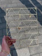 ‼️ RUILEN‼️ Leuk gouden kaartenrek / memobord met knijpers, Huis en Inrichting, Ophalen of Verzenden, Zo goed als nieuw, Overige typen