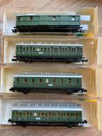 4x abteilwagen Minitrix 3058/3059/3060, Gebruikt, Gelijkstroom, Trix, Rails