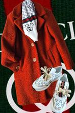 Faux fur jas & gucci sjaal of sneakers, Ophalen of Verzenden, Nieuw, Maat 46/48 (XL) of groter, Beige