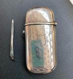 Zilveren zwavelstokkendoosje Biedermeier, Nederland ca. 1870, Ophalen of Verzenden