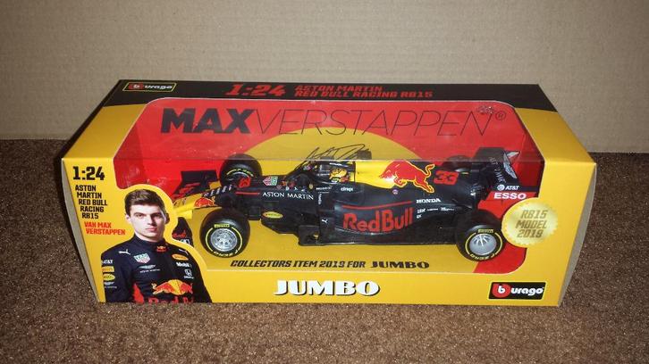 Max Verstappen Red Bull RB15 2019 - NIEUW in doos, Hobby en Vrije tijd, Modelauto's | 1:24, Nieuw, Auto, Bburago, Ophalen of Verzenden