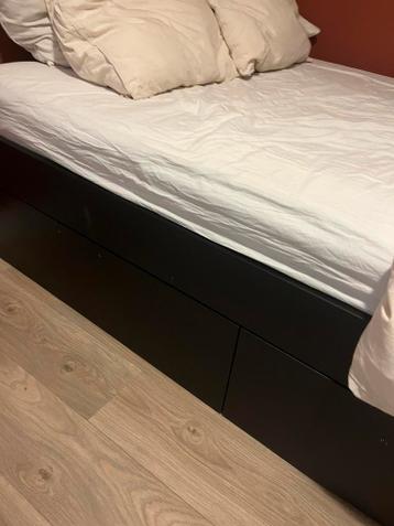Brimes Ikea Bedframe + matras + matras topper 140 x 200 - afbeelding 5