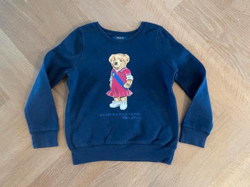 Ralph Lauren trui sweater blauw beer meisje maat 6 116-122, Kinderen en Baby's, Kinderkleding | Maat 116, Zo goed als nieuw, Meisje