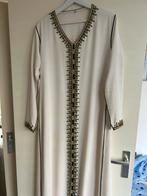 Caftan, marokkaanse jurk, Wit, Zo goed als nieuw, Onder de knie, Ophalen