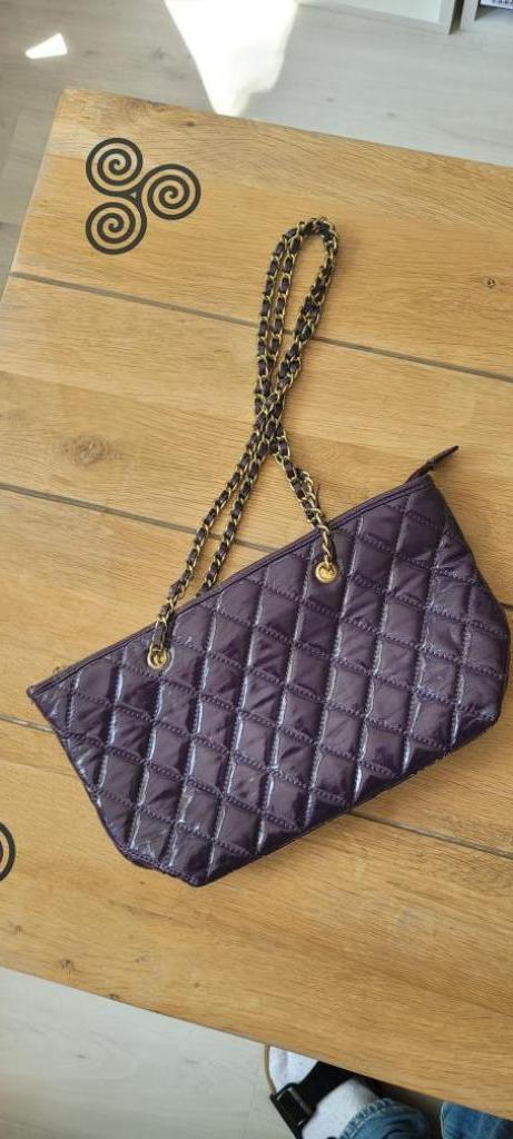 Damestas, Sieraden, Tassen en Uiterlijk, Tassen | Damestassen, Gebruikt, Overige typen, Paars, Ophalen of Verzenden
