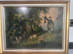 Klassiek Jacht Schilderij, Antiek en Kunst, Kunst | Schilderijen | Klassiek, Ophalen of Verzenden