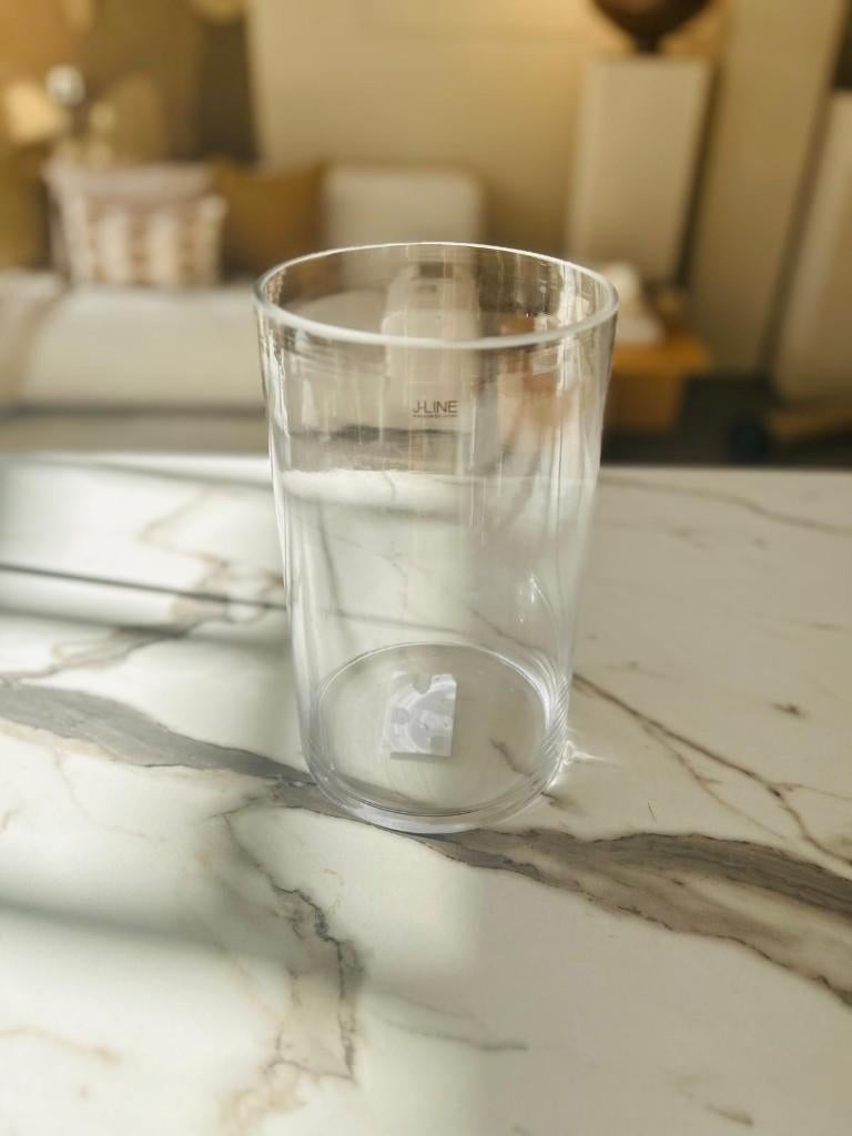 Cylinder vaas, Huis en Inrichting, Woonaccessoires | Vazen, Ophalen, Overige kleuren, Glas, Minder dan 50 cm