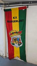 Carnavalsvlag K.V. Burgerlust, Ophalen of Verzenden, Gebruikt, Stad of Land, Speldje of Pin