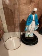 Maria beeld in glazen stolp - 60 cm, Huis en Inrichting, Woonaccessoires | Stolpen, Ophalen of Verzenden, Gebruikt
