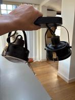 Stoere zwarte plafondlamp of wandlamp, Ophalen of Verzenden, Zo goed als nieuw, Metaal, Industrieel