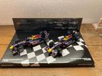 ✅ Sebastian Vettel + Mark Webber 2010 Dubbelset 1:43 RedBull, Ophalen of Verzenden, Nieuw, Formule 1