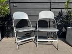 Set van 7 vintage metalen klapstoelen – degelijk, inklapbaar, Ophalen of Verzenden
