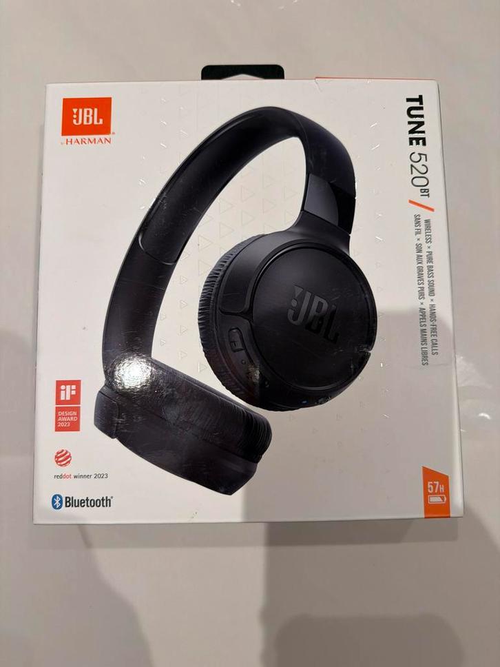 JBL Tune 520BT Draadloze Koptelefoon, Audio, Tv en Foto, Koptelefoons, Nieuw, Op oor (supra aural), Overige merken, Draadloos
