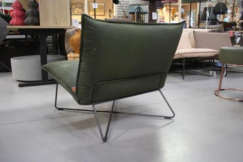 Stoere fauteuil EARL Jess metaal canvas legertent legergroen, Huis en Inrichting, Fauteuils, Zo goed als nieuw, Metaal, Stof, 75 tot 100 cm