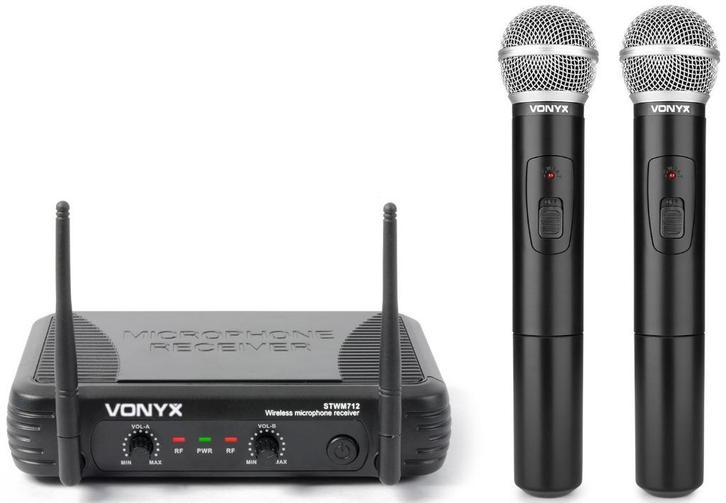 Microfoons draadloos Vonyx STWM-712, Muziek en Instrumenten, Microfoons, Nieuw, Zangmicrofoon, Draadloos, Ophalen of Verzenden