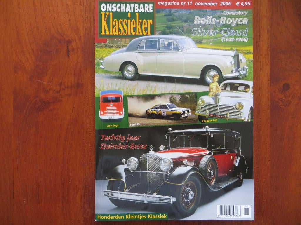 Onschatbare Klassieker 11 2006 Rolls-Royce Silver Cloud, Boeken, Ophalen of Verzenden, Nieuw, Overige merken