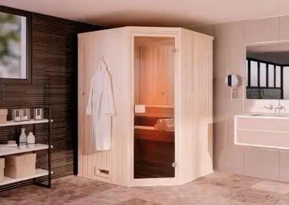 Sauna, reeds gedemonteerd, Sport en Fitness, Sauna, Zo goed als nieuw, Ophalen