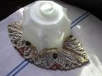 LAMPEN KELK VAN OPALINE GLAS PUNT GAAF., Ophalen of Verzenden