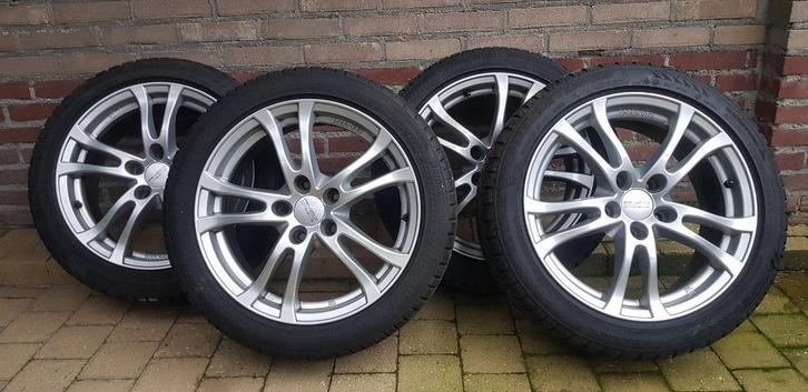 Winterbanden + velgen, Auto-onderdelen, Banden en Velgen, Banden en Velgen, Winterbanden, 17 inch, 225 mm, Personenwagen, Gebruikt