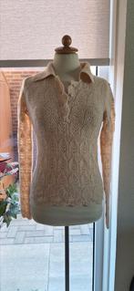 Nieuw vestje en truitje in M in beige, Kleding | Dames, Verzenden, Nieuw, Beige