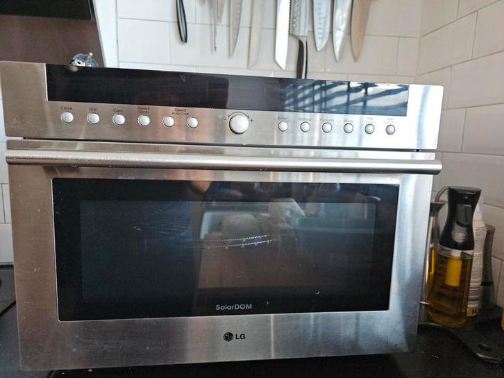 LG Combimagnetron met Ovenfunctie, Witgoed en Apparatuur, Ovens, Gebruikt, Vrijstaand, Oven met grill, Minder dan 45 cm, Minder dan 45 cm