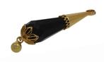 Git 14 karaats gouden rouwklok ketting hanger zeeland antiek