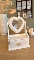 Klein tafel spiegeltje met lade, Huis en Inrichting, Ophalen, Minder dan 50 cm, Gebruikt, Minder dan 100 cm