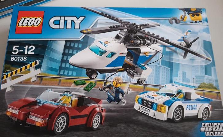 Lego City Politie Snelle Achtervolging 60138 inclusief doos, Kinderen en Baby's, Speelgoed | Duplo en Lego, Zo goed als nieuw