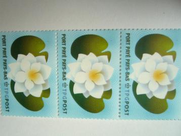 Postfris port betaald bloem wit TPG post zegel 1 postzegel beschikbaar voor biedingen