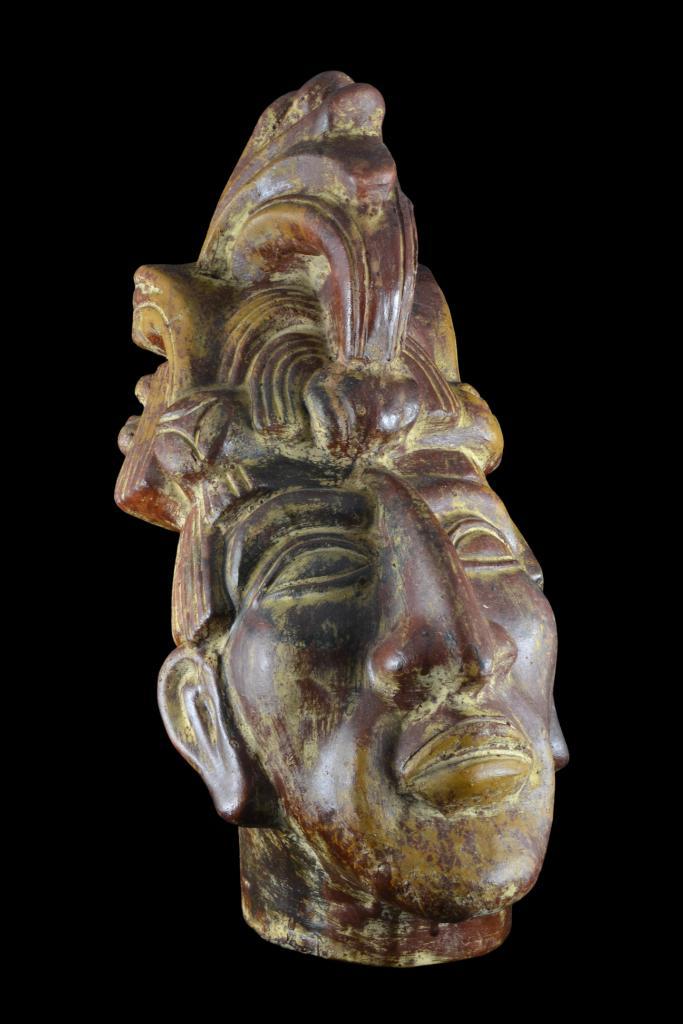 Grote terracotta buste van Pakal, Antiek en Kunst, Kunst | Niet-Westerse kunst, Ophalen