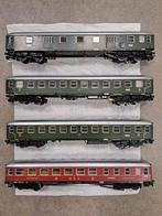 Marklin H0 Set van 4 Personenwagons met Verlichting, Märklin, Wisselstroom, Gebruikt, Wagon