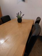 Blankeiken Eettafel met Stoelen, Ophalen, 100 tot 150 cm, 150 tot 200 cm, Modern