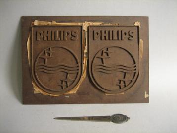 Oude Philips Eindhoven logo mal + briefopener beschikbaar voor biedingen