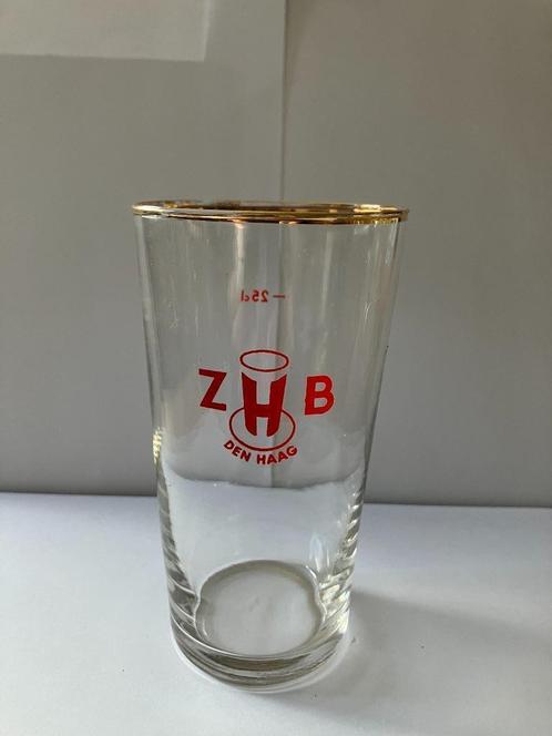 Bierglas ZHB Den Haag in perfect conditie (MB093), Verzamelen, Biermerken, Zo goed als nieuw, Glas of Glazen, Overige merken, Ophalen of Verzenden