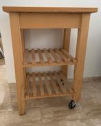 Houten keukenblok, Huis en Inrichting, Keuken | Keukenelementen, Ophalen, Zo goed als nieuw, 50 tot 75 cm, Minder dan 100 cm