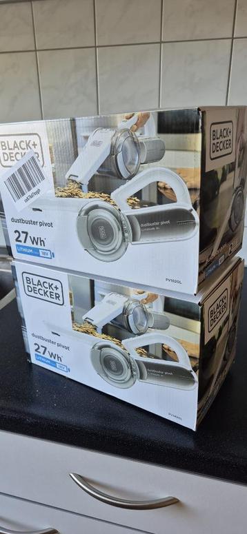 2x Nieuwe BLACK&DECKER PV1820L Kruimeldief - 18V ACCU DEFECT beschikbaar voor biedingen