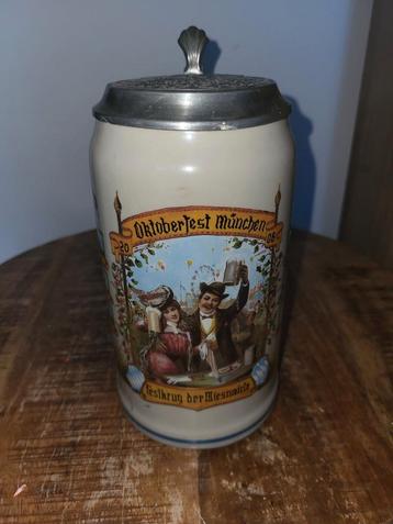 Duitse bierpul met deksel 